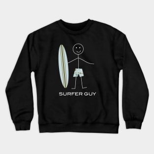 Funny Mens Surfing Design Crewneck Sweatshirt